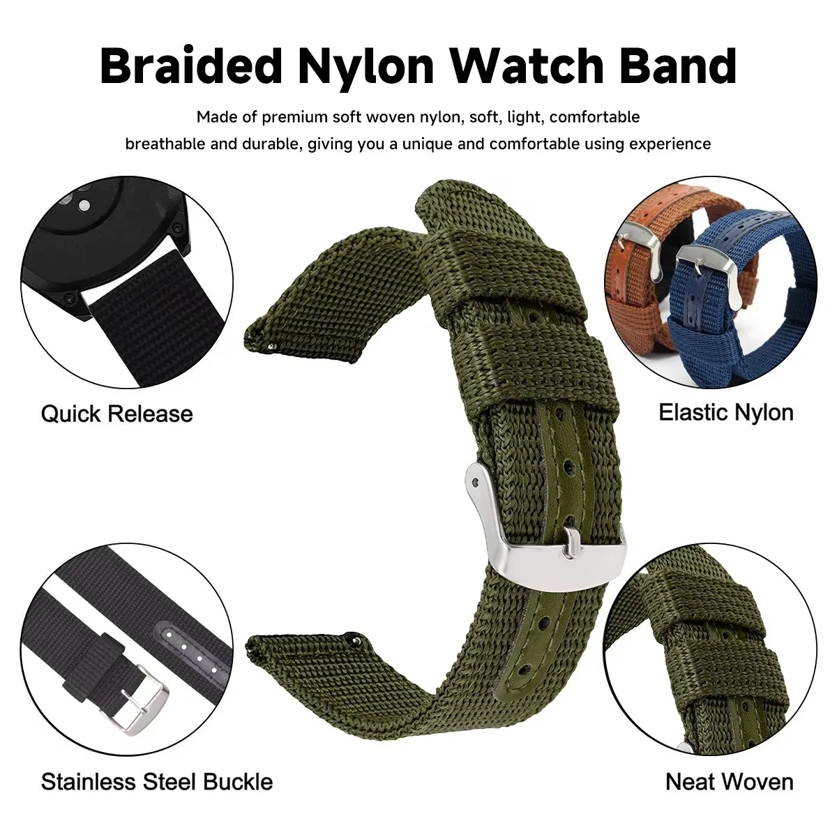 High Quality Nylon Canvas Watc - Canvas Strap Watch のレビューと価格