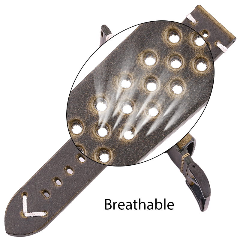Breathable Genuine Leather Qui - Nato Strap Nylon のレビューと価格
