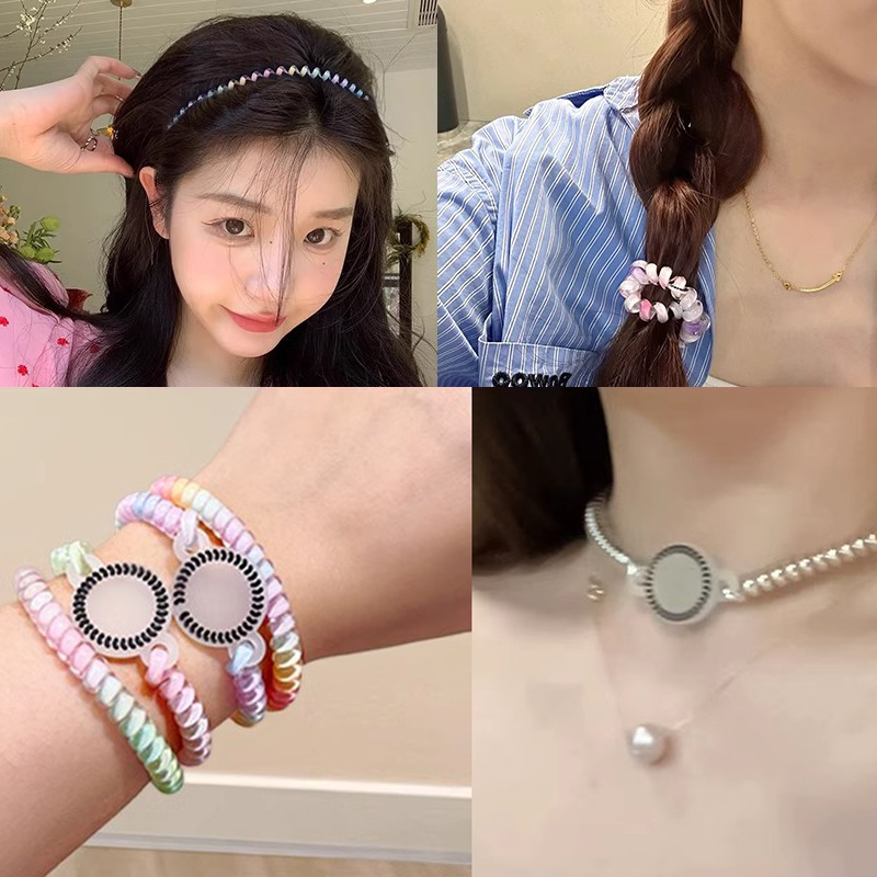 Elastic Fashion Telephone Line - Silicone Band Women のレビューと価格