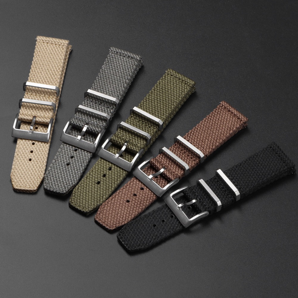 High Quality Nylon Watch Strap - Canvas Strap Watch のレビューと価格