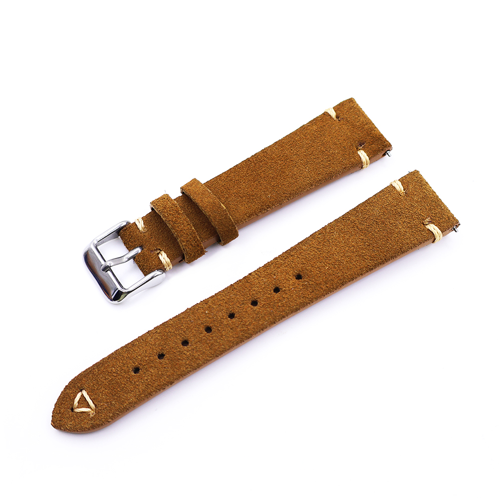 Suede Leather Watch Strap 20mm - Suede Strap Watch のレビューと価格