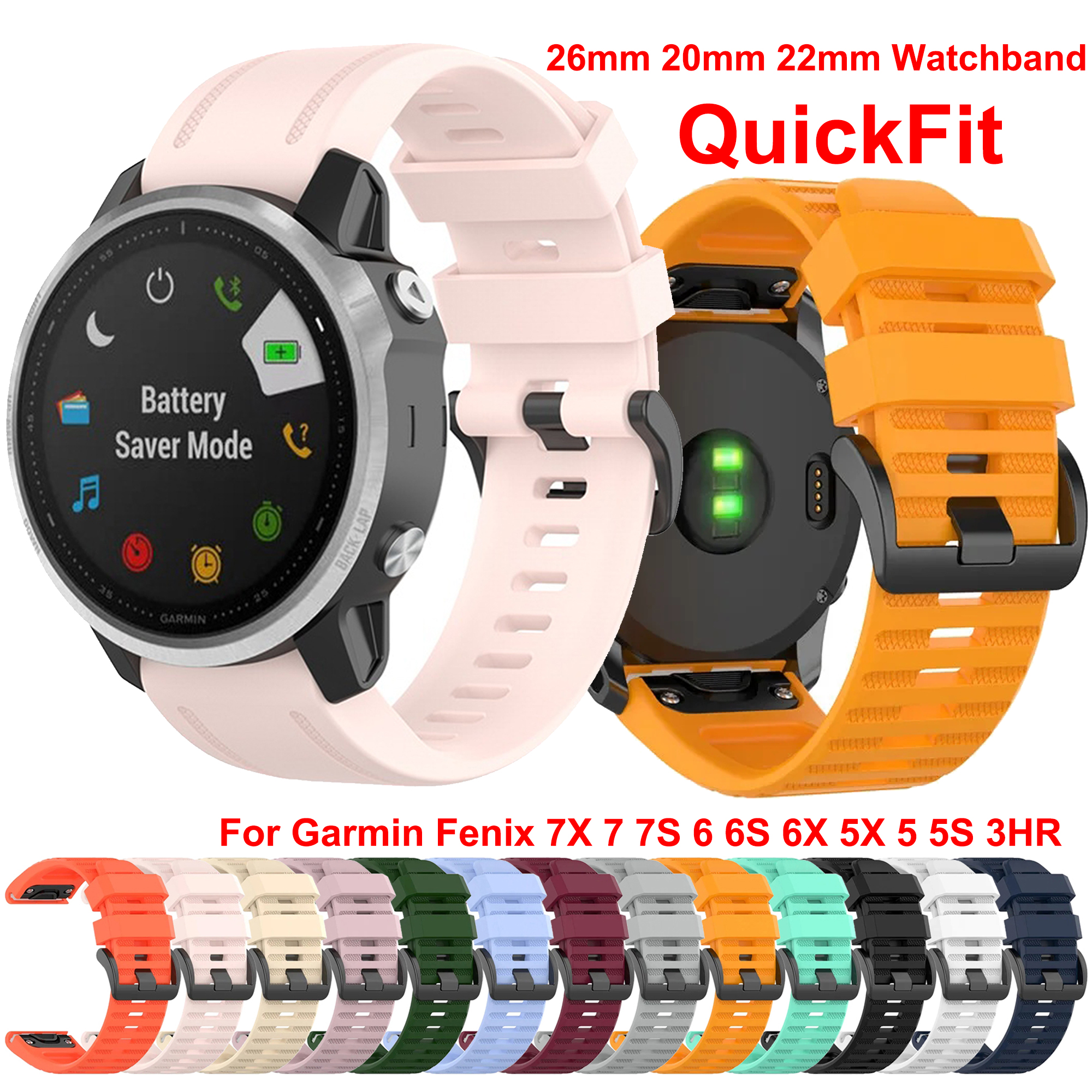Watch Bands For Garmin Fenix 8 - Silicone Watch Band 22Mm のレビューと価格