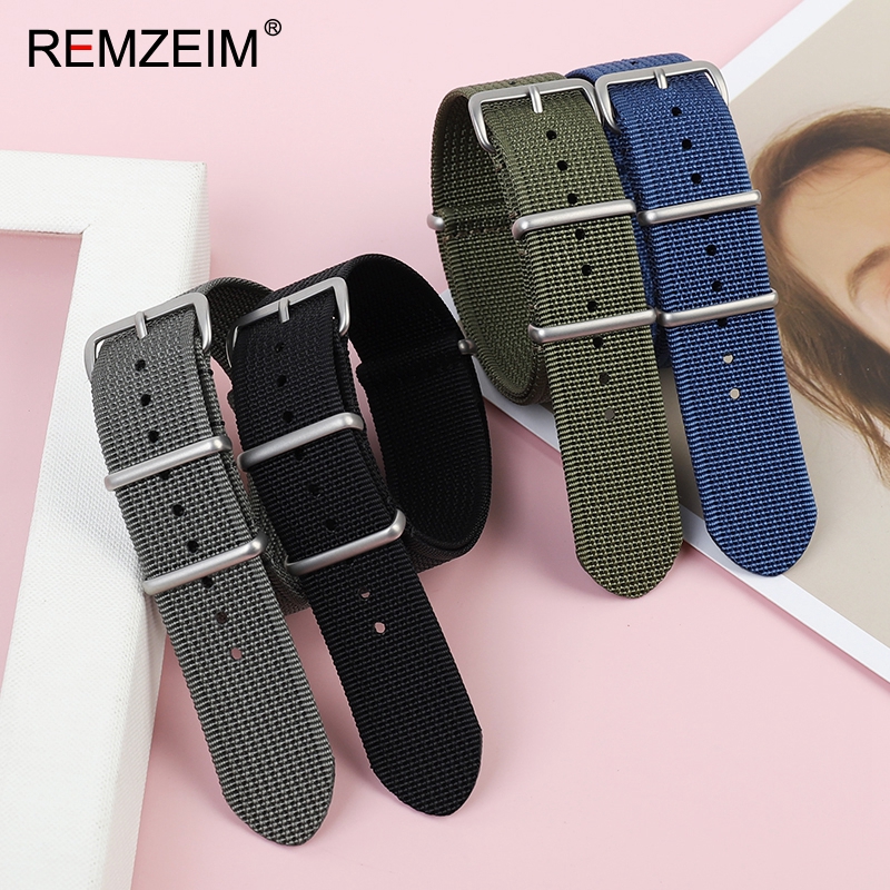 New Ribbed Nylon Watch Strap 1 - Canvas Strap Watch のレビューと価格