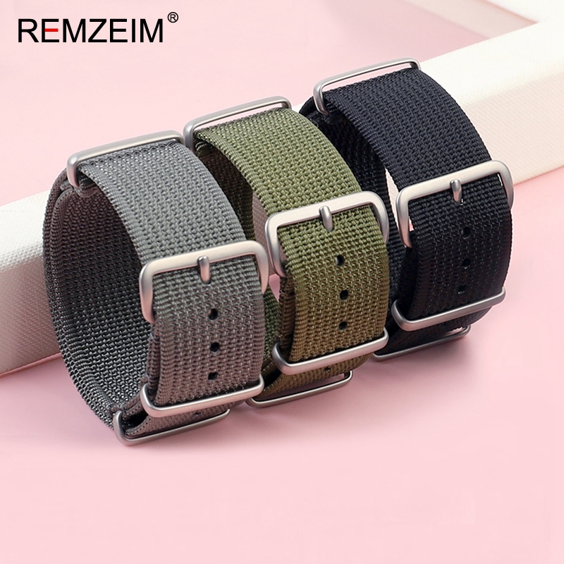 New Ribbed Nylon Watch Strap 1 - Canvas Strap Watch のレビューと価格