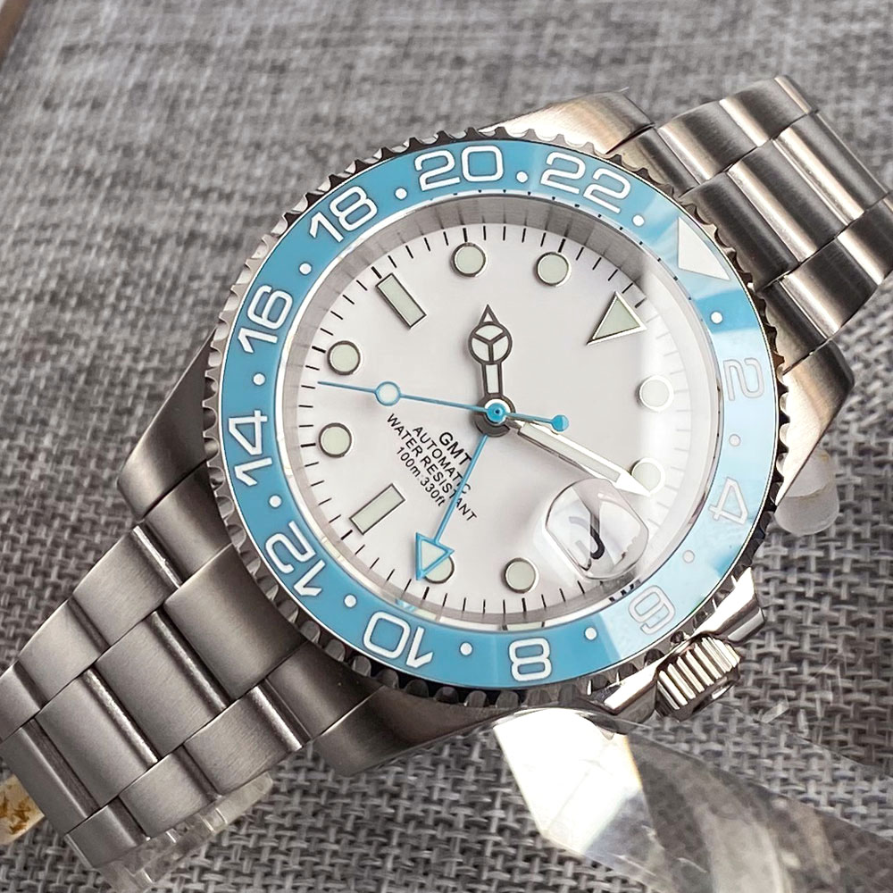 Customized 40mm Ice Blue Dial  - Stainless Bracelet Diver のレビューと価格