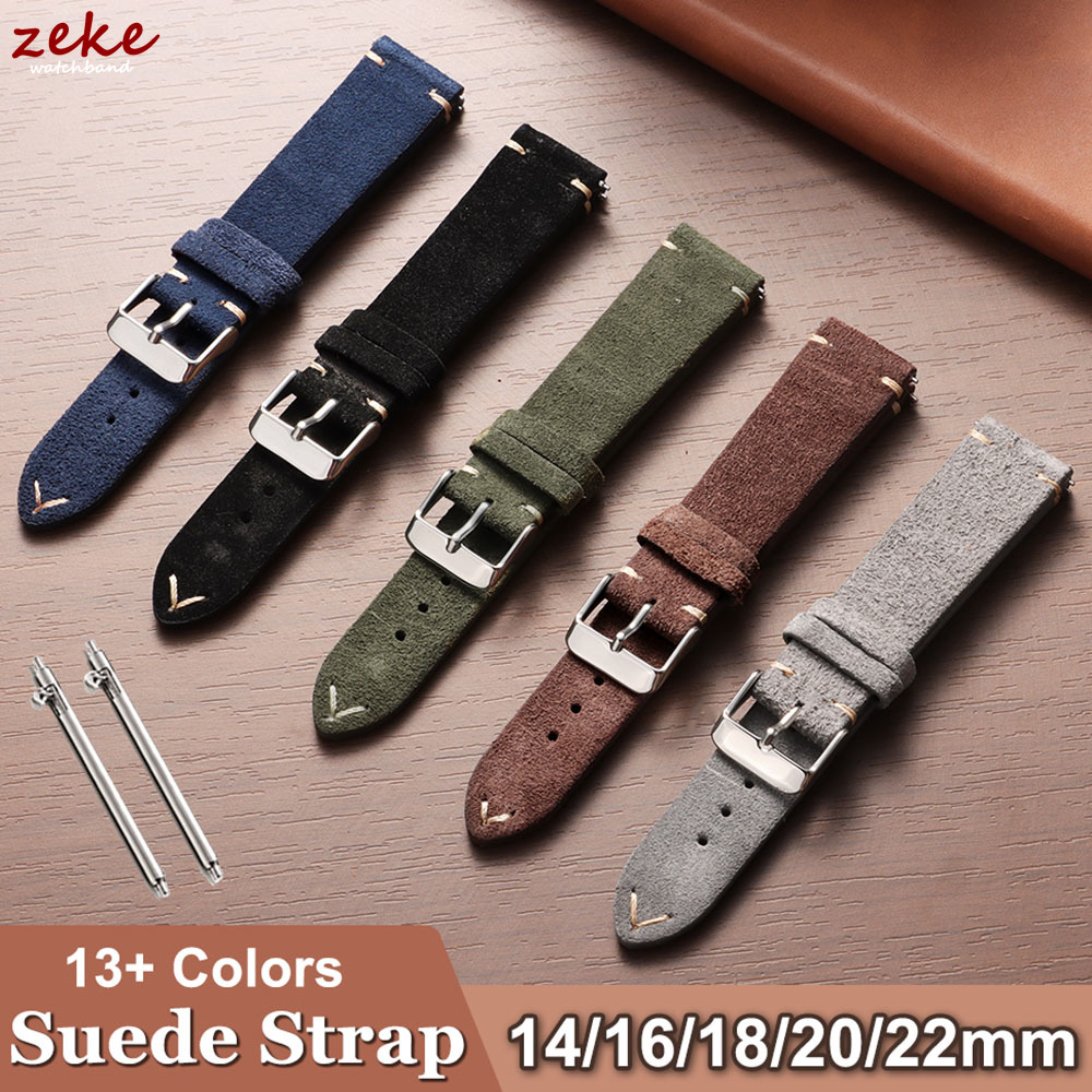 Vintage Soft Suede Leather Str - Suede Strap Watch のレビューと価格