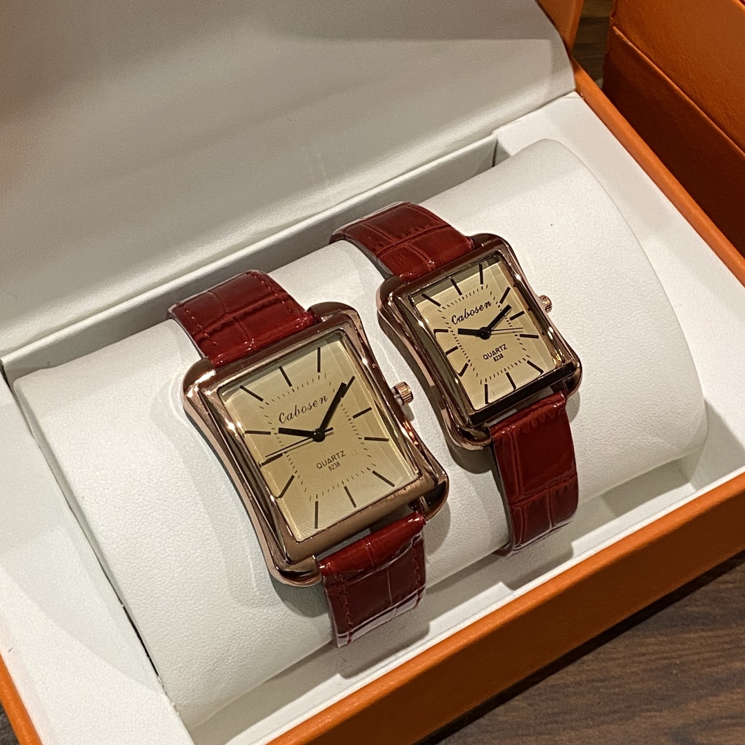 Couple Watch Quartz Movement B - Leather Watch Band Men のレビューと価格