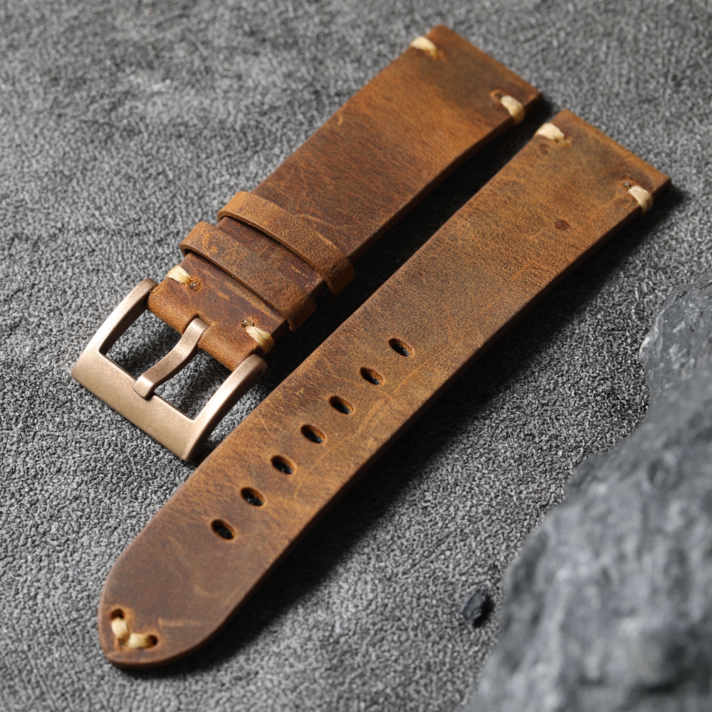 Handmade Top Layer Cowhide Str - Canvas Strap Watch のレビューと価格