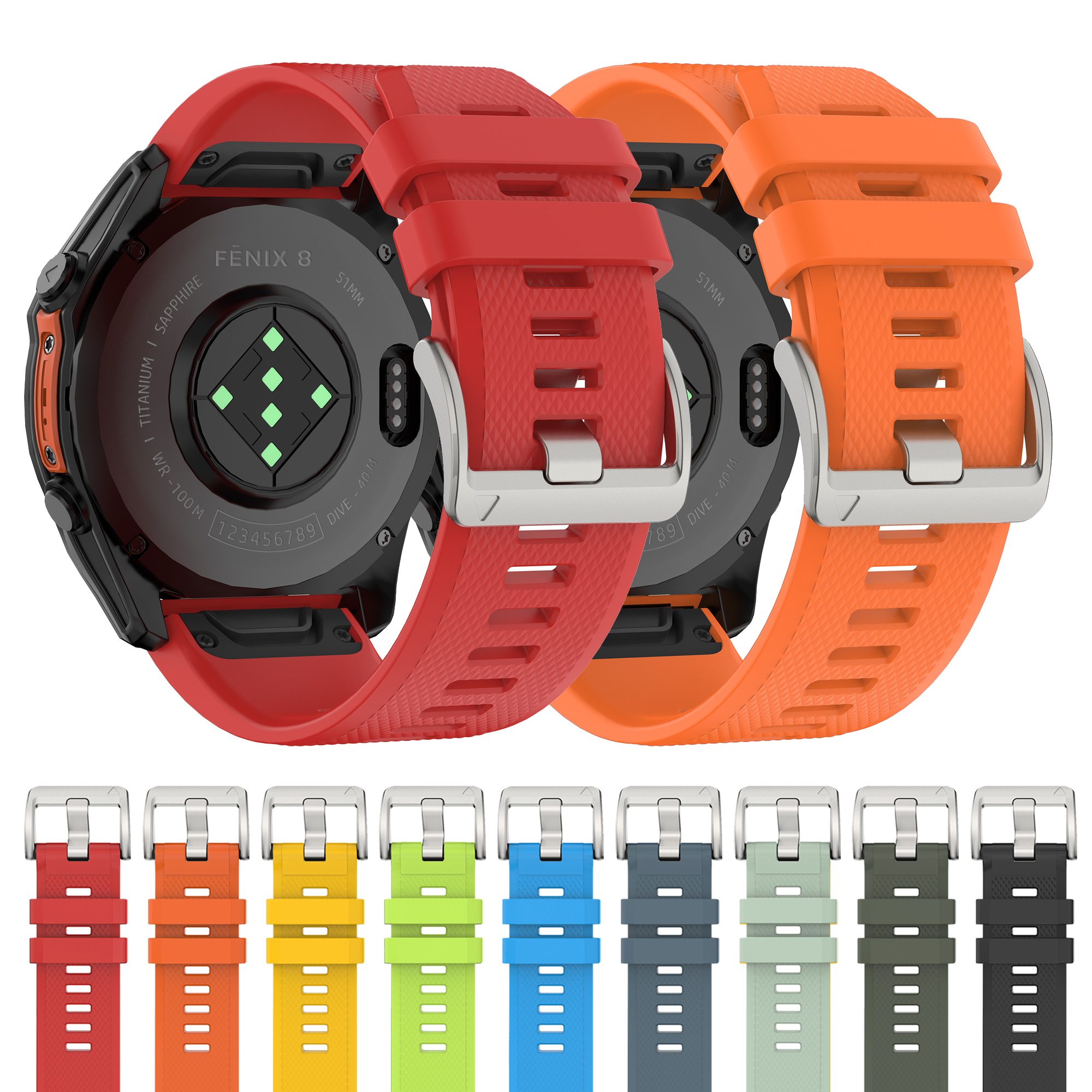 Silicone QuickFit 22 26mm Watc - Rubber Strap Diver のレビューと価格