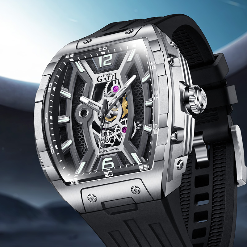 BONEST GATTI Germany Automatic - Rubber Strap Diver のレビューと価格