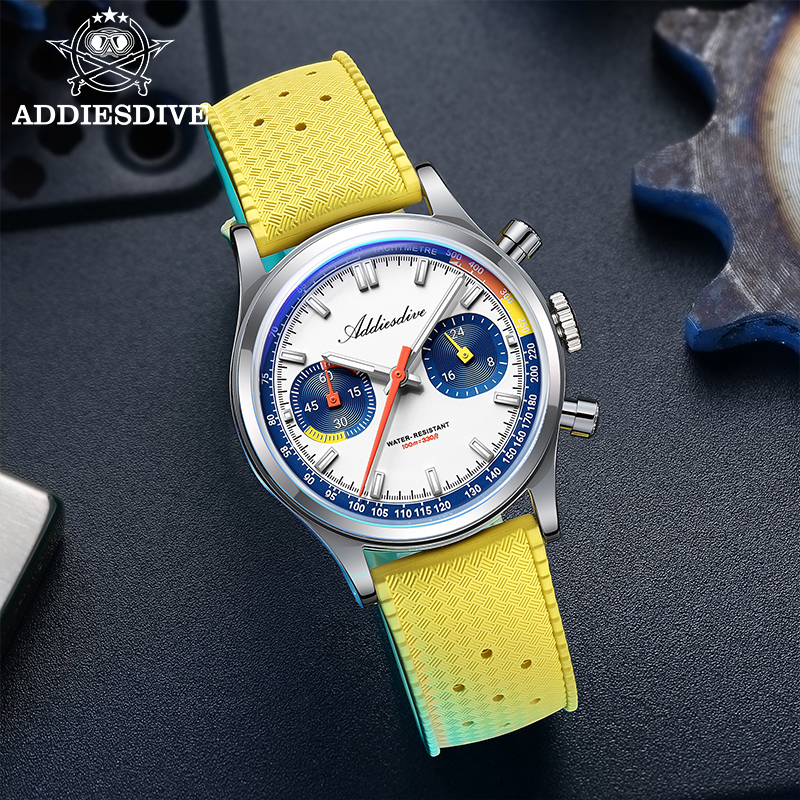 ADDIESDIVE Fashion Men's Quart - Rubber Strap Diver のレビューと価格
