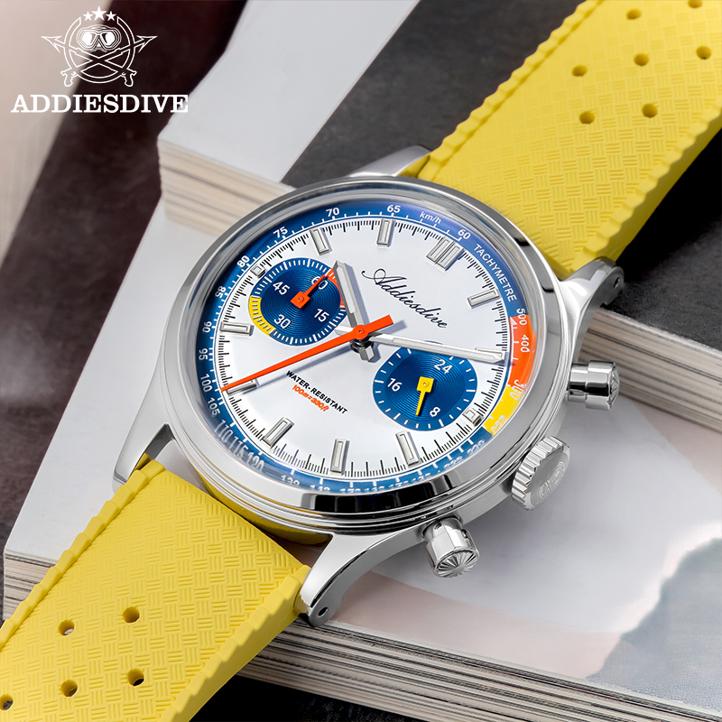 ADDIESDIVE Fashion Men's Quart - Rubber Strap Diver のレビューと価格
