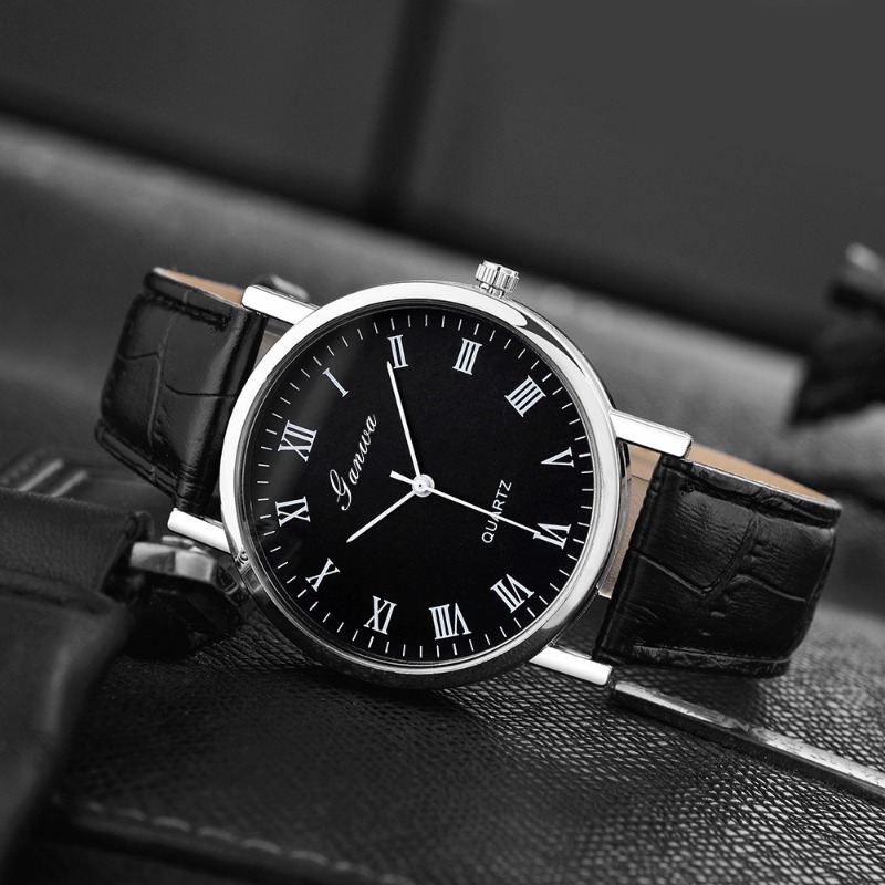 Men's Watch Fashion Arabic Qua - Leather Watch Band Men のレビューと価格