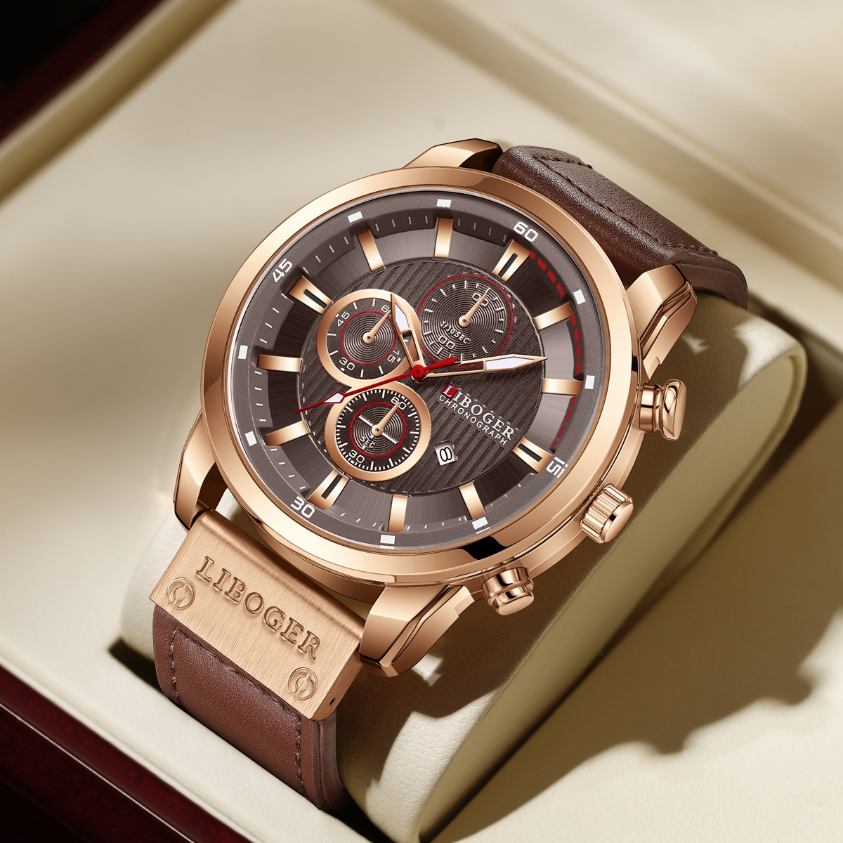 Business Men Quartz Watch High - Leather Watch Band Men のレビューと価格