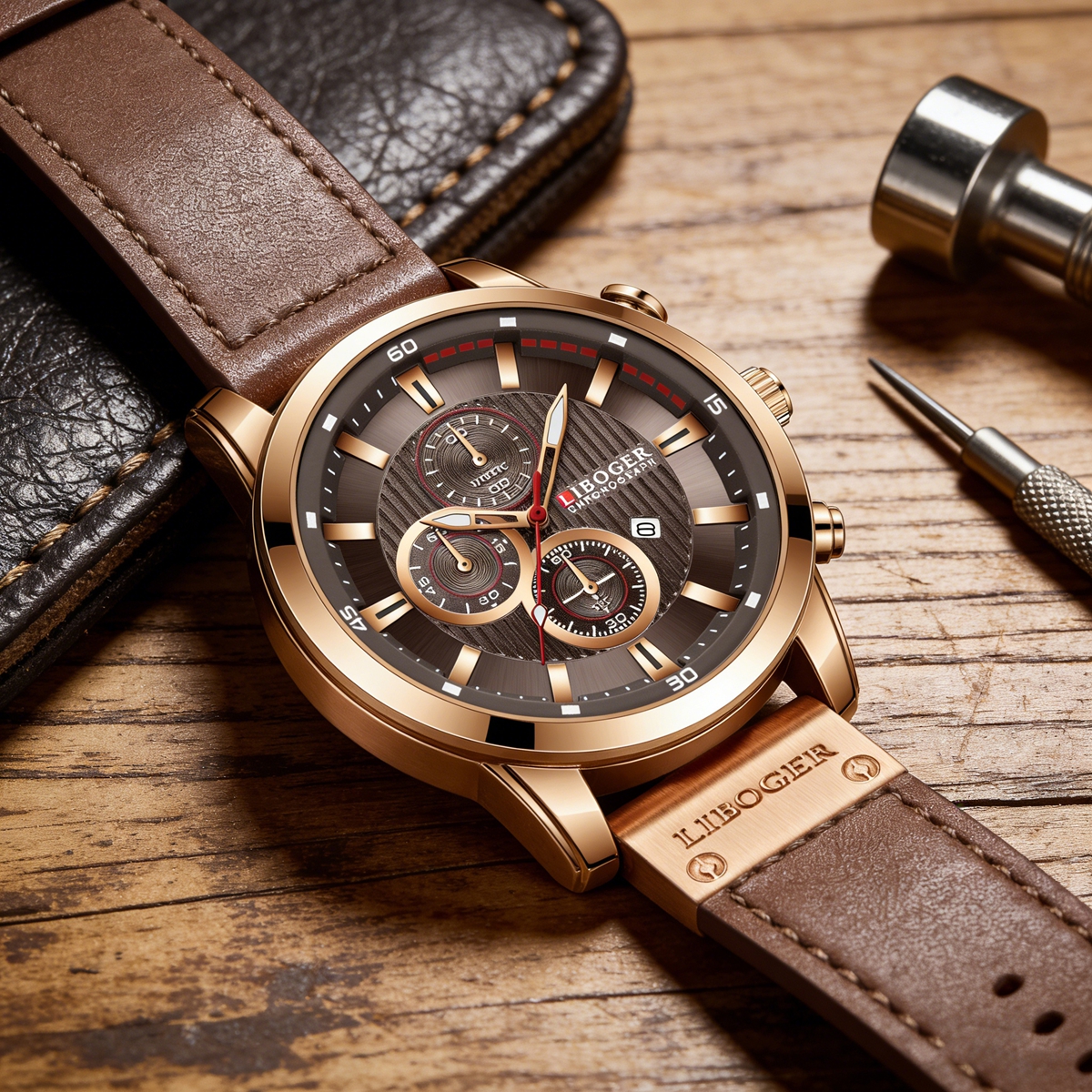 Business Men Quartz Watch High - Leather Watch Band Men のレビューと価格