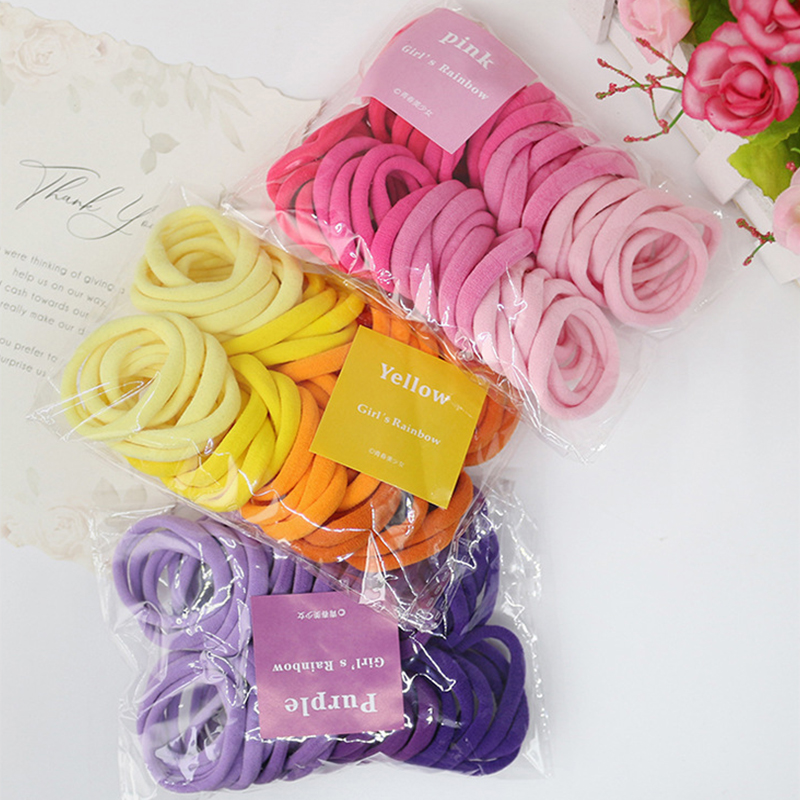 50PCS/Set Women Girls Basic Ha - Silicone Band Women のレビューと価格