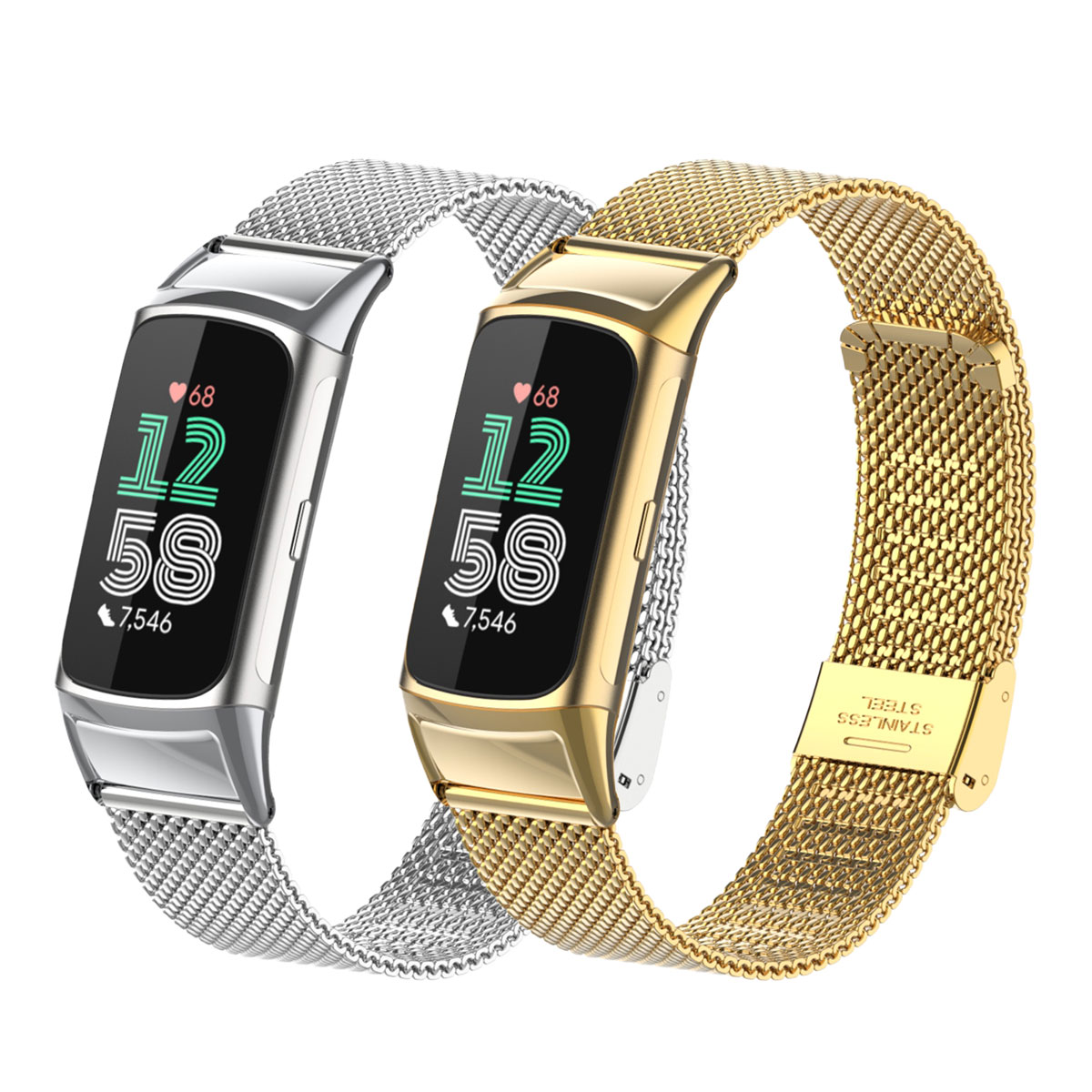 Suitable for Fitbit Charge 5/6 - Mesh Strap Metal のレビューと価格
