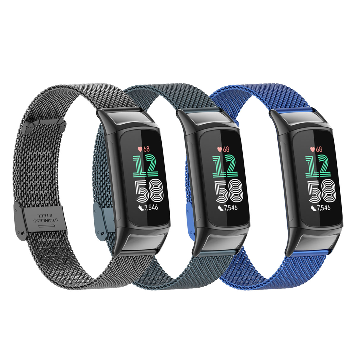 Suitable for Fitbit Charge 5/6 - Mesh Strap Metal のレビューと価格