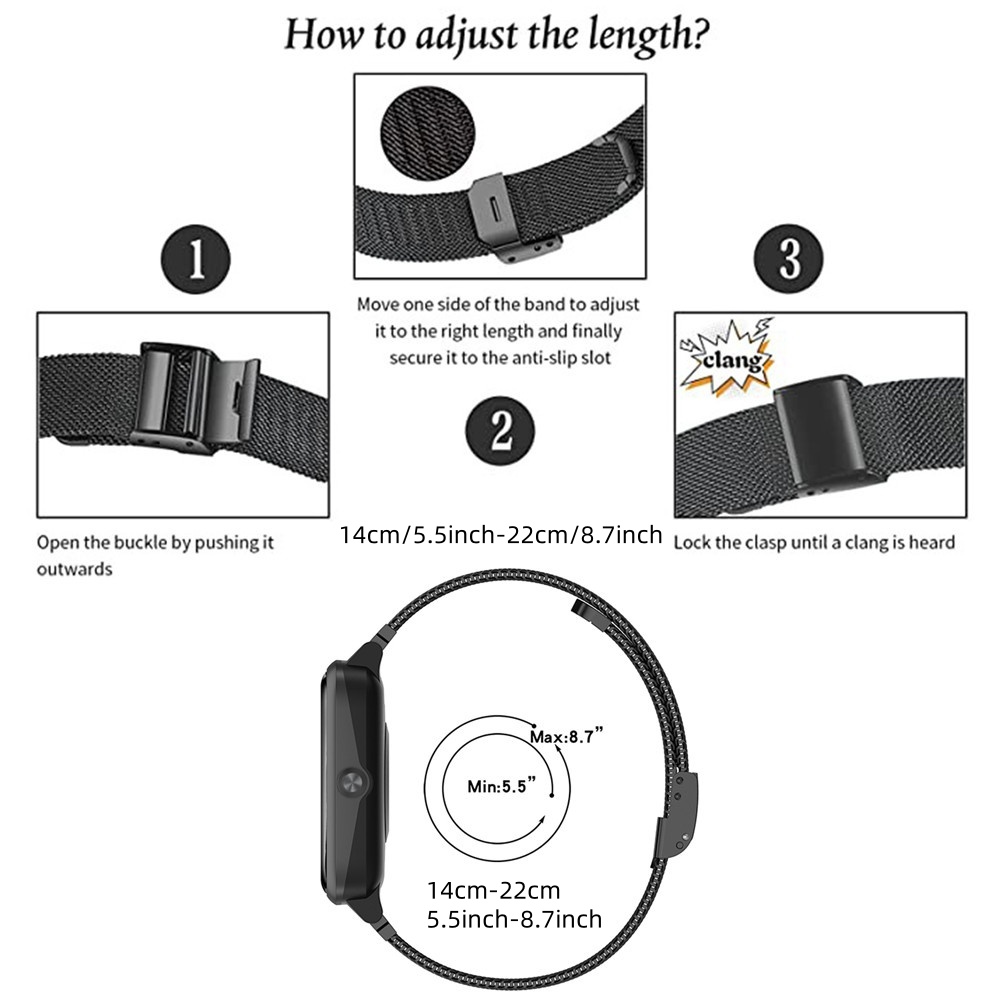 Metal Bands for CMF Watch Pro  - Mesh Strap Metal のレビューと価格