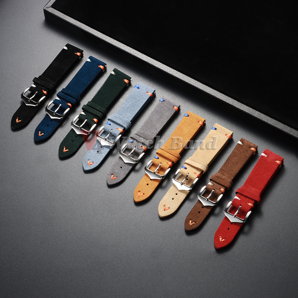 18mm 20mm 22mm Vintage Suede L - Suede Strap Watch のレビューと価格