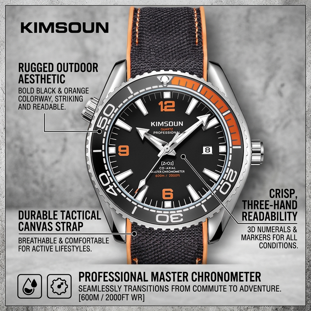 1 piece sporty men's watch wit - Canvas Strap Watch のレビューと価格