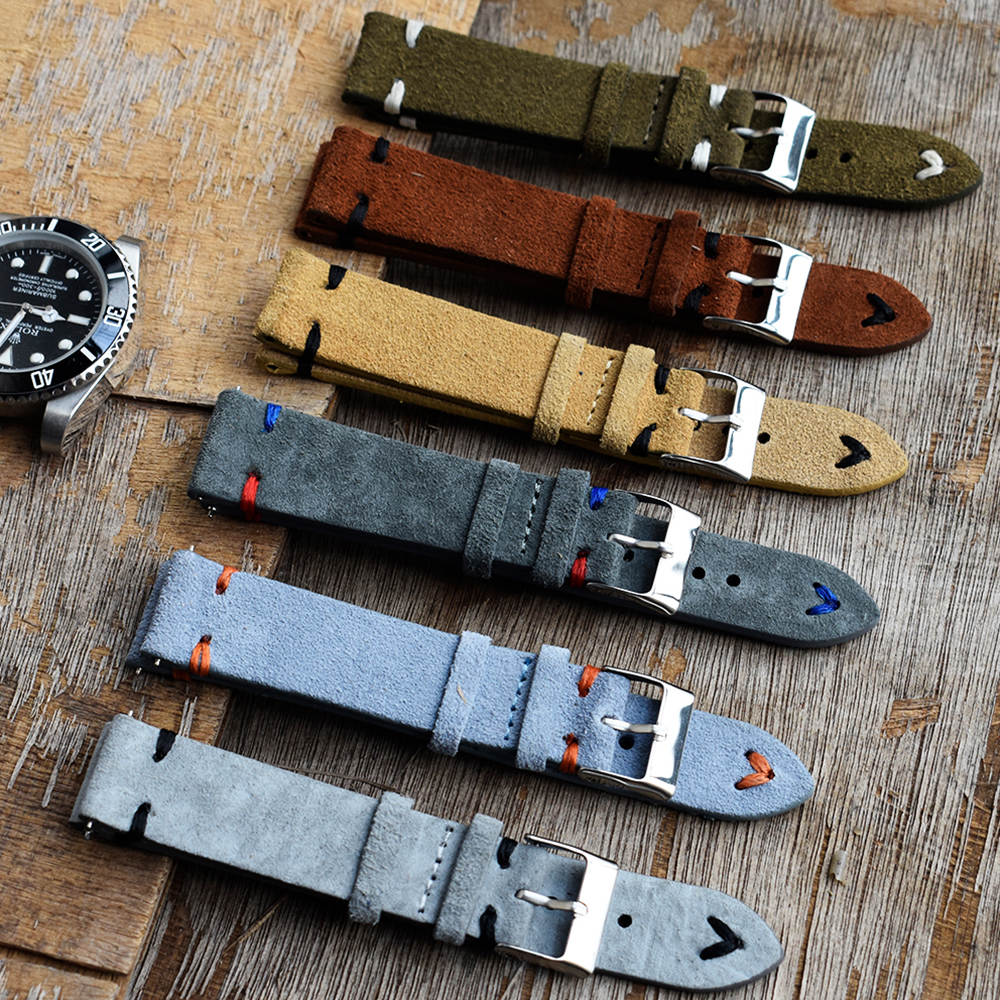 High Quality Vintage Suede Lea - Suede Strap Watch のレビューと価格