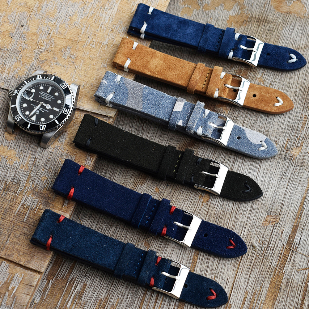 High Quality Vintage Suede Lea - Suede Strap Watch のレビューと価格