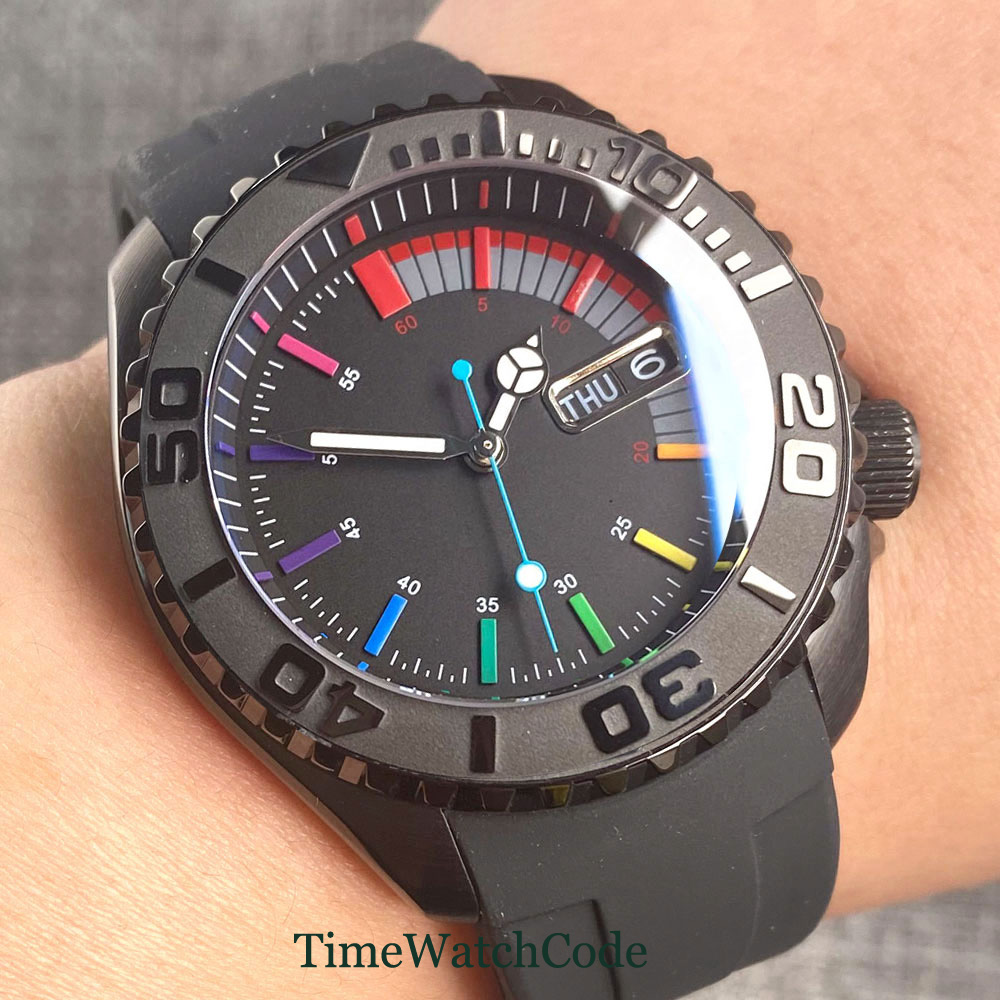 Tandorio 41mm 20ATM Diver Auto - Rubber Strap Diver のレビューと価格