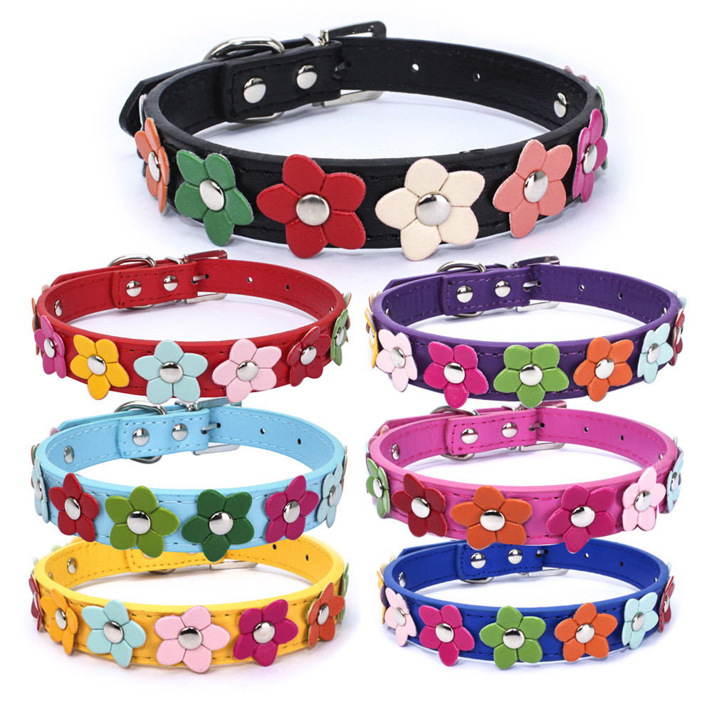 Pu Leather Colorful Flower Stu - Leather Strap Quick Release のレビューと価格