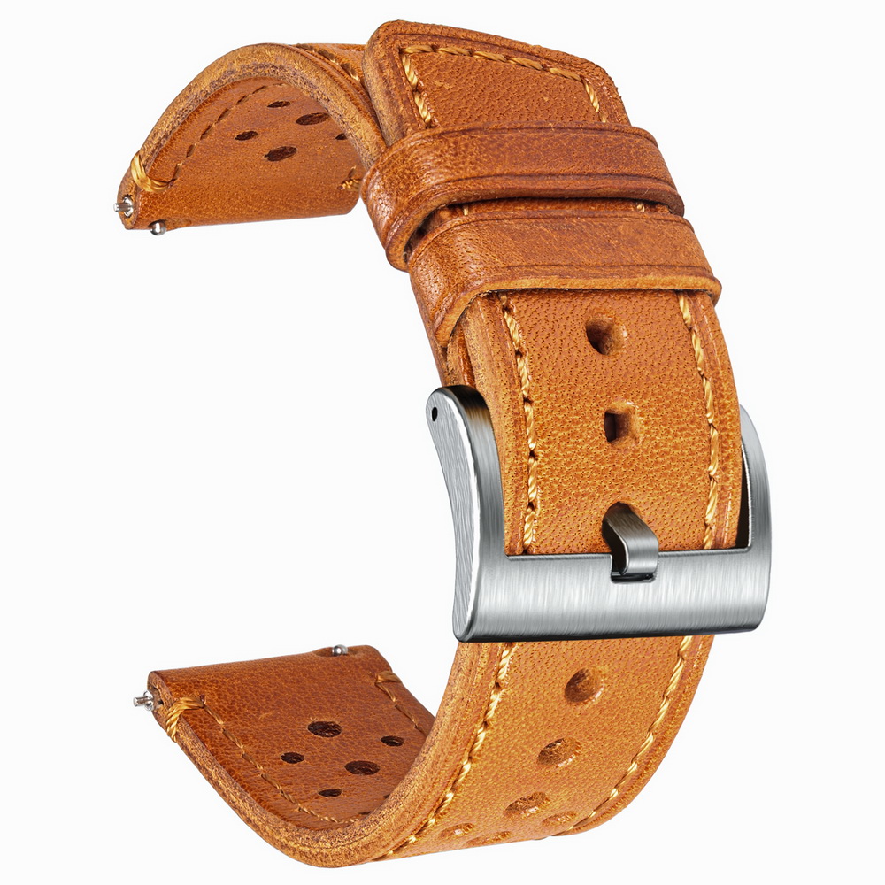 Hemsut Cowhide Watch Band Quic - Leather Strap Quick Release のレビューと価格