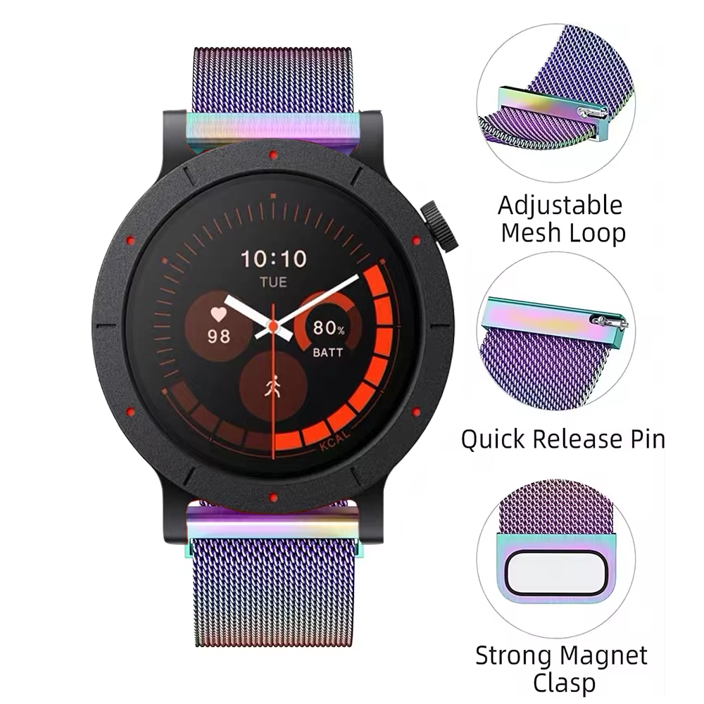 20/22mm Metal Milanese Loop Ba - Milanese Loop Magnetic のレビューと価格