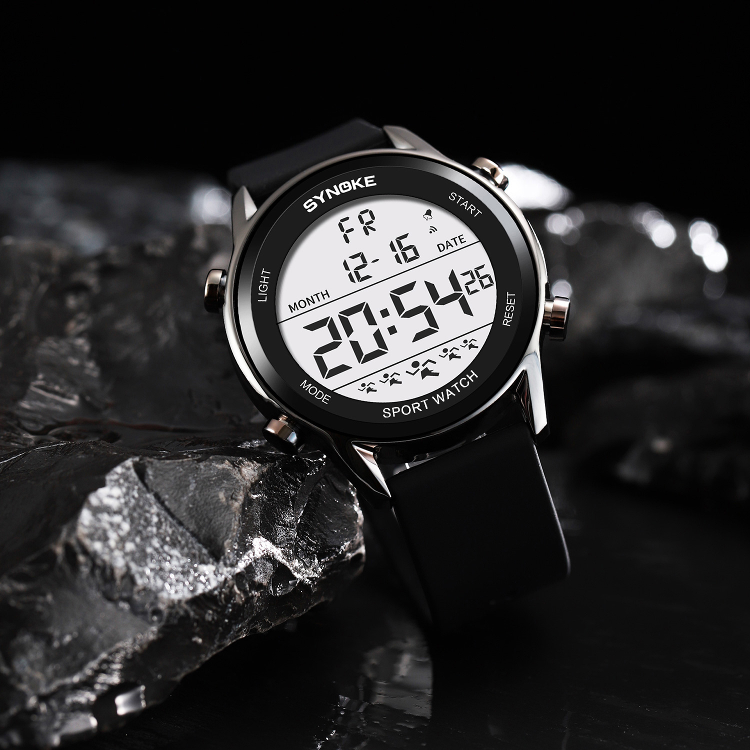 Digital Watches For Men Waterp - Rubber Strap Diver のレビューと価格