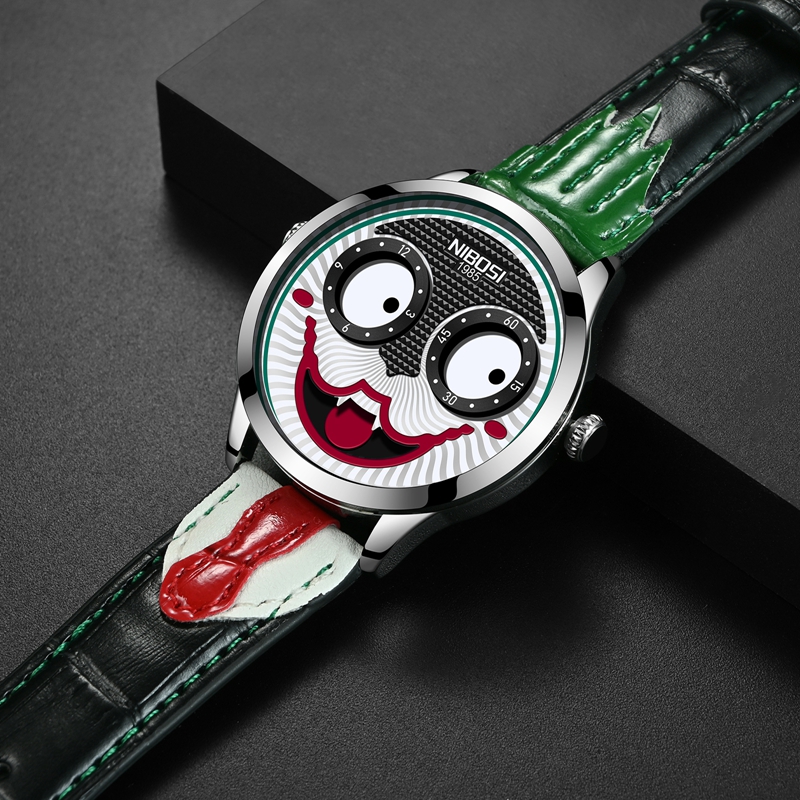 Cool Joker Watch Men Classic M - Leather Watch Band Men のレビューと価格