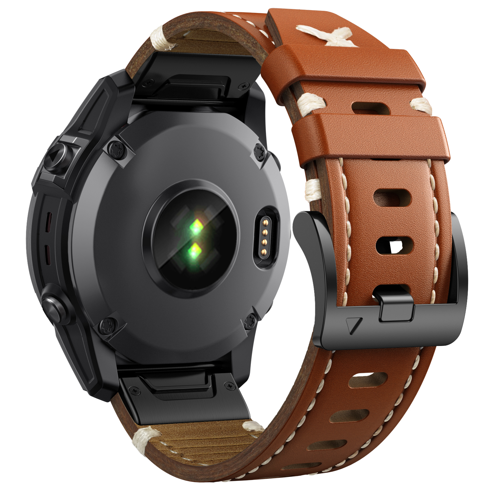 22 26mm Genuine Leather Strap  - Leather Strap Quick Release のレビューと価格