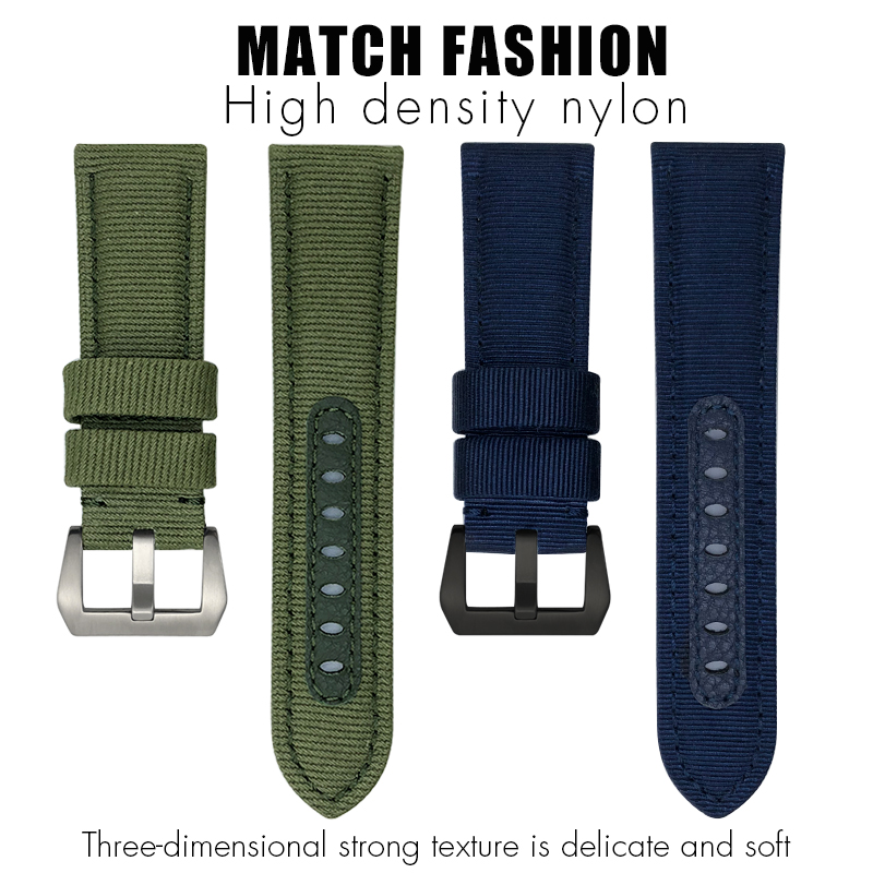 for Panerai 24mm New Nylon Wat - Canvas Strap Watch のレビューと価格