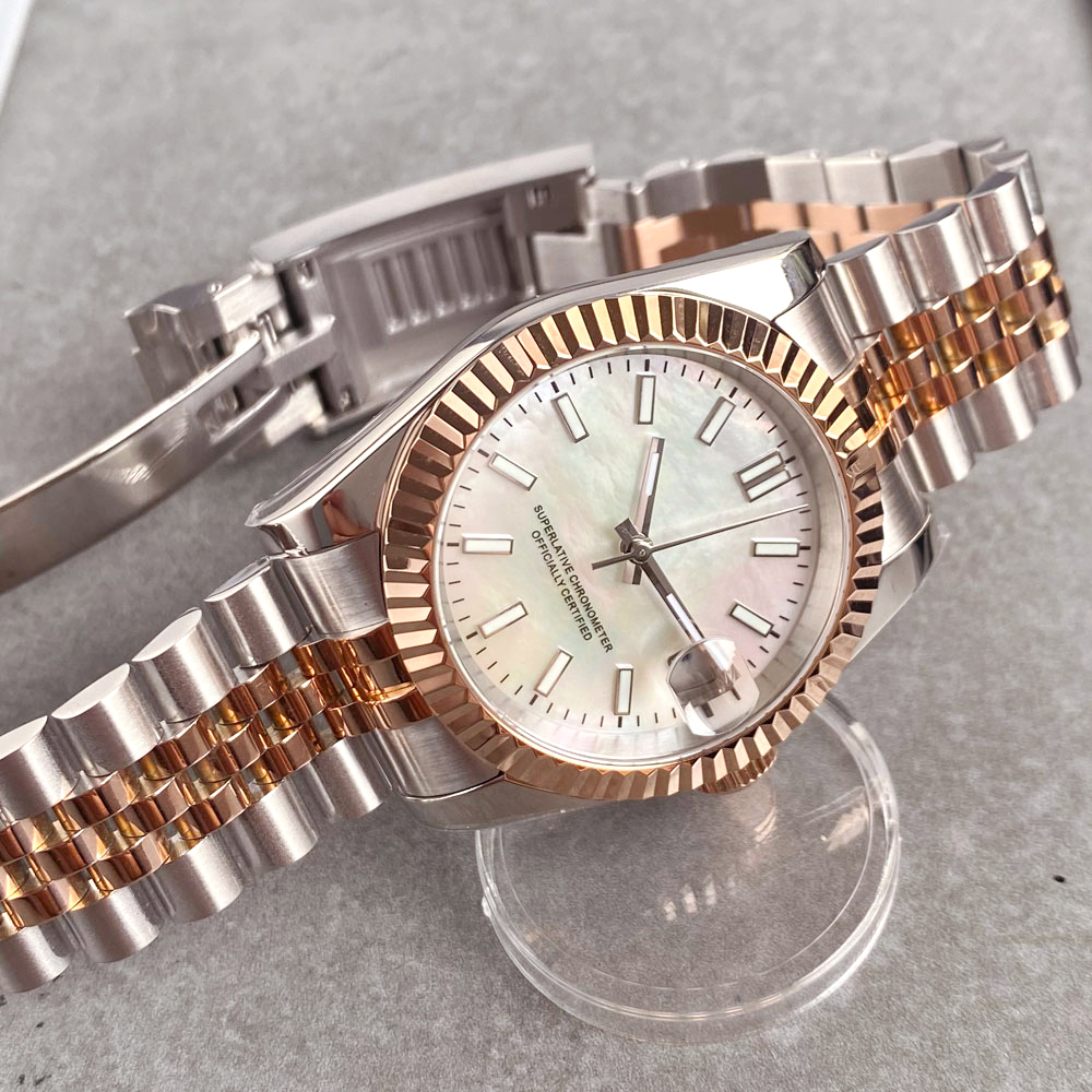 Customized two tone rose gold  - Stainless Bracelet Diver のレビューと価格