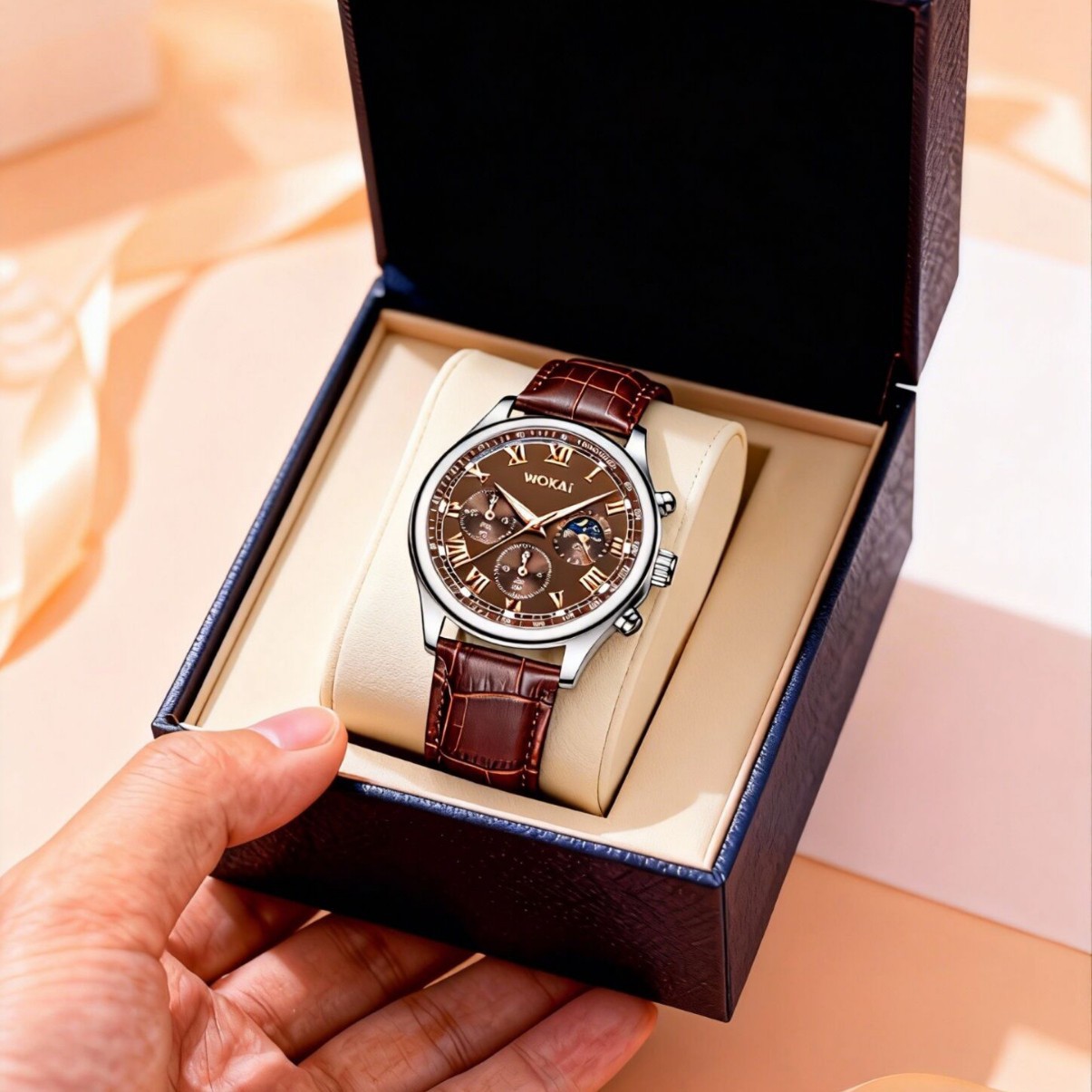 Luxury Men Business Watches Fa - Leather Watch Band Men のレビューと価格