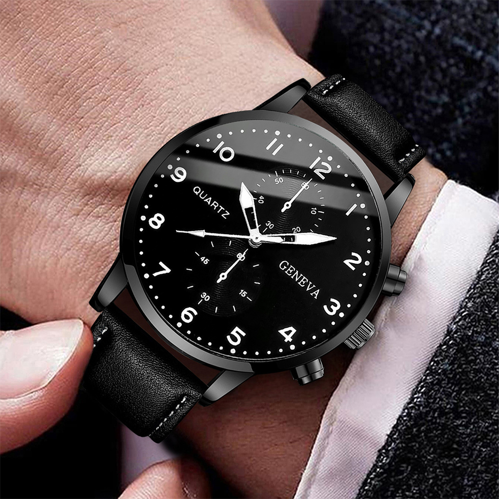 Fashion Men Business Watches C - Leather Watch Band Men のレビューと価格