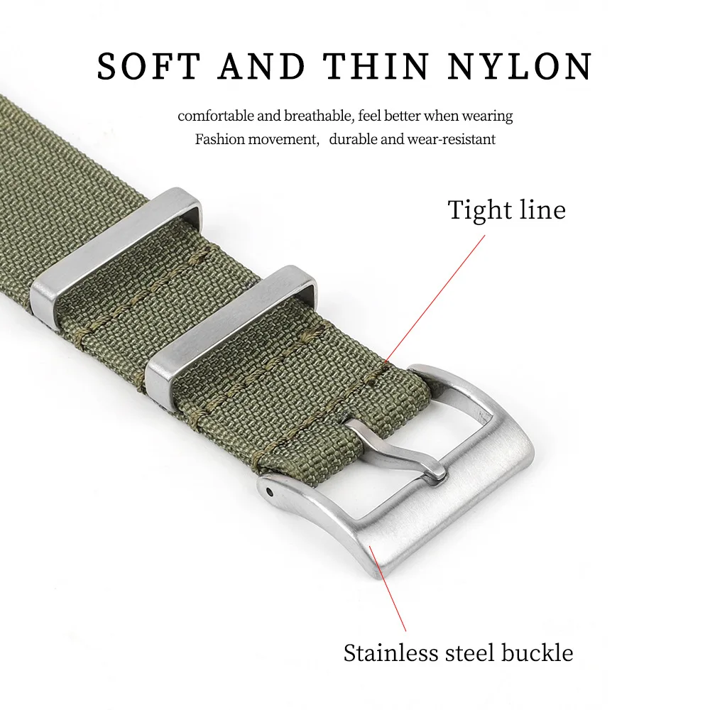 20mm 22mm High Quality Nylon W - Canvas Strap Watch のレビューと価格