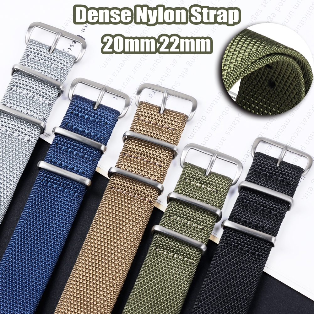 Dense Nylon Strap 20mm 22mm Wo - Perlon Strap Woven のレビューと価格